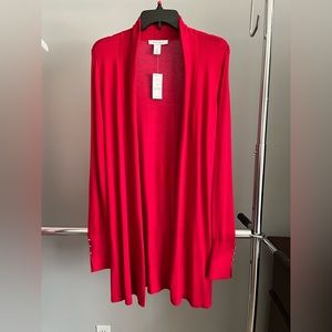 Awesome red White House Black Market sweater. NWT